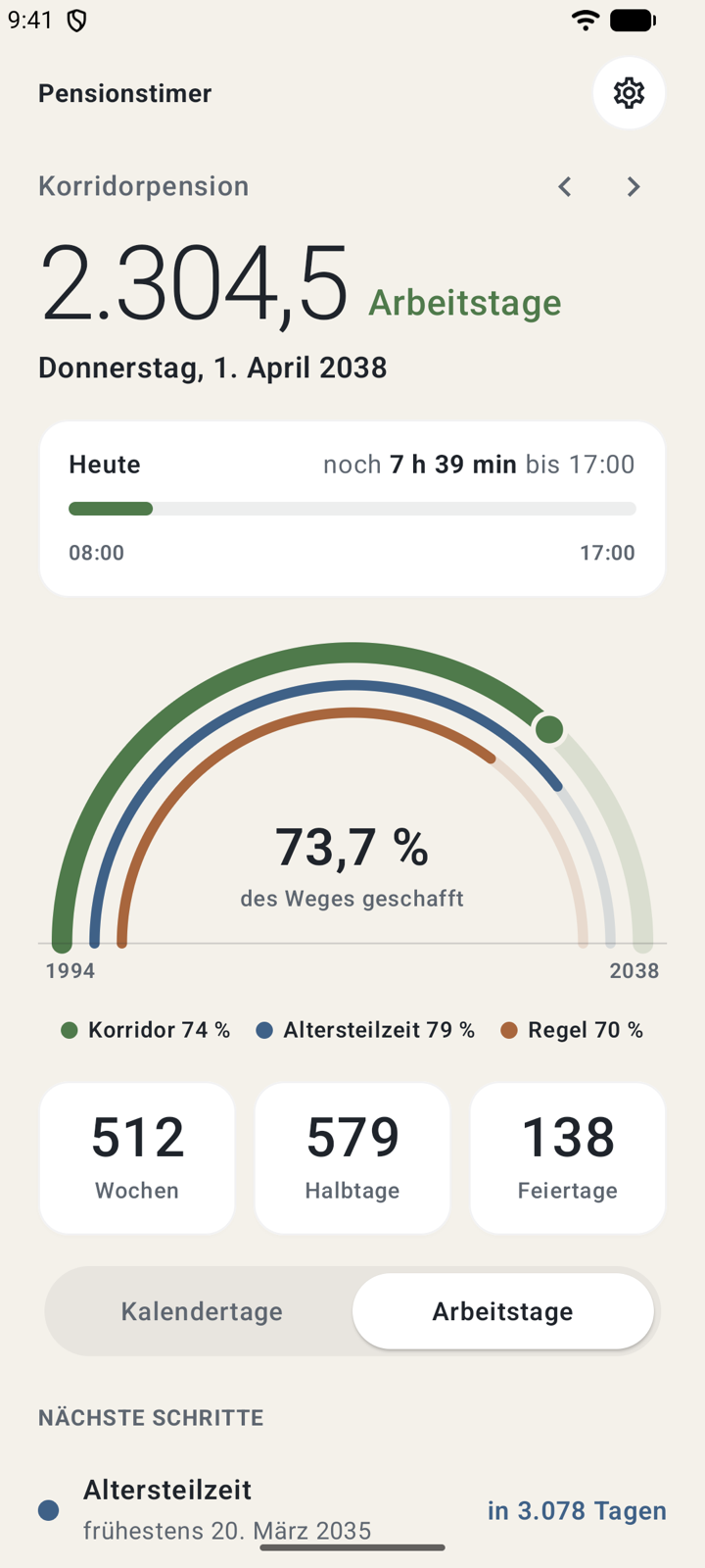 Arbeitstage