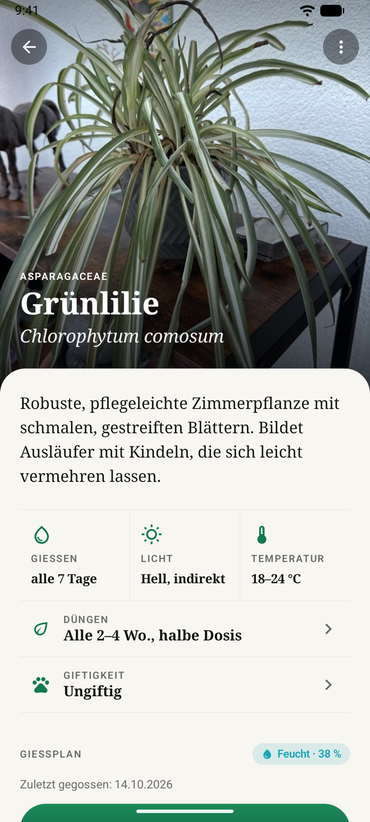 Pflanzenseite mit Titelfoto