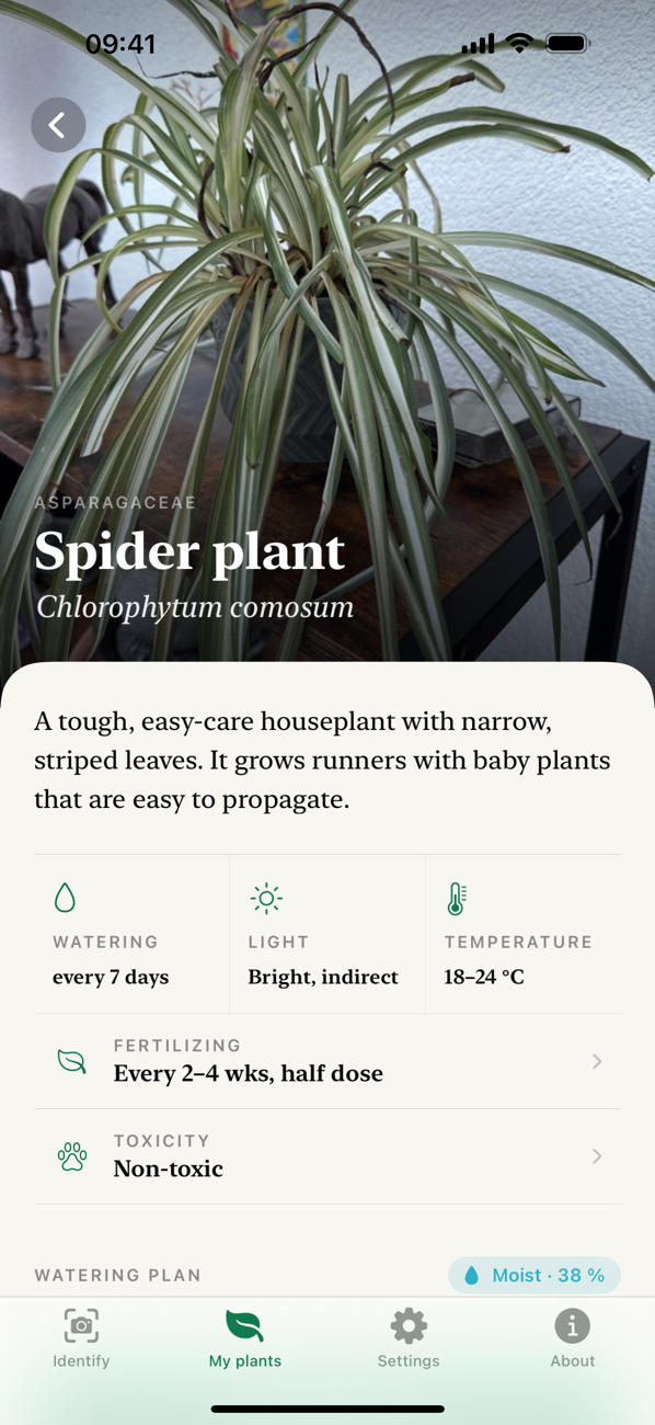 Plant page with cover photo