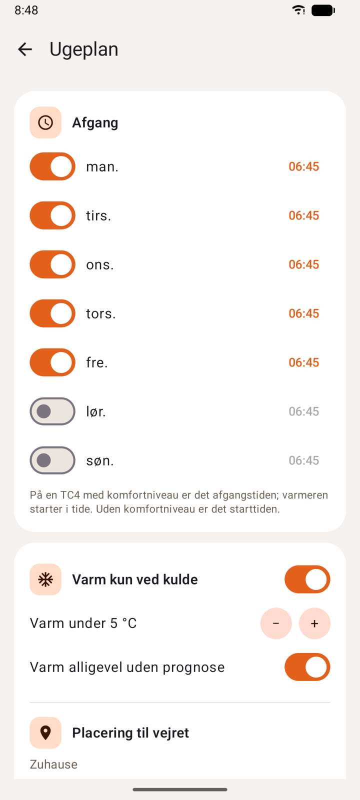 Ugeplan