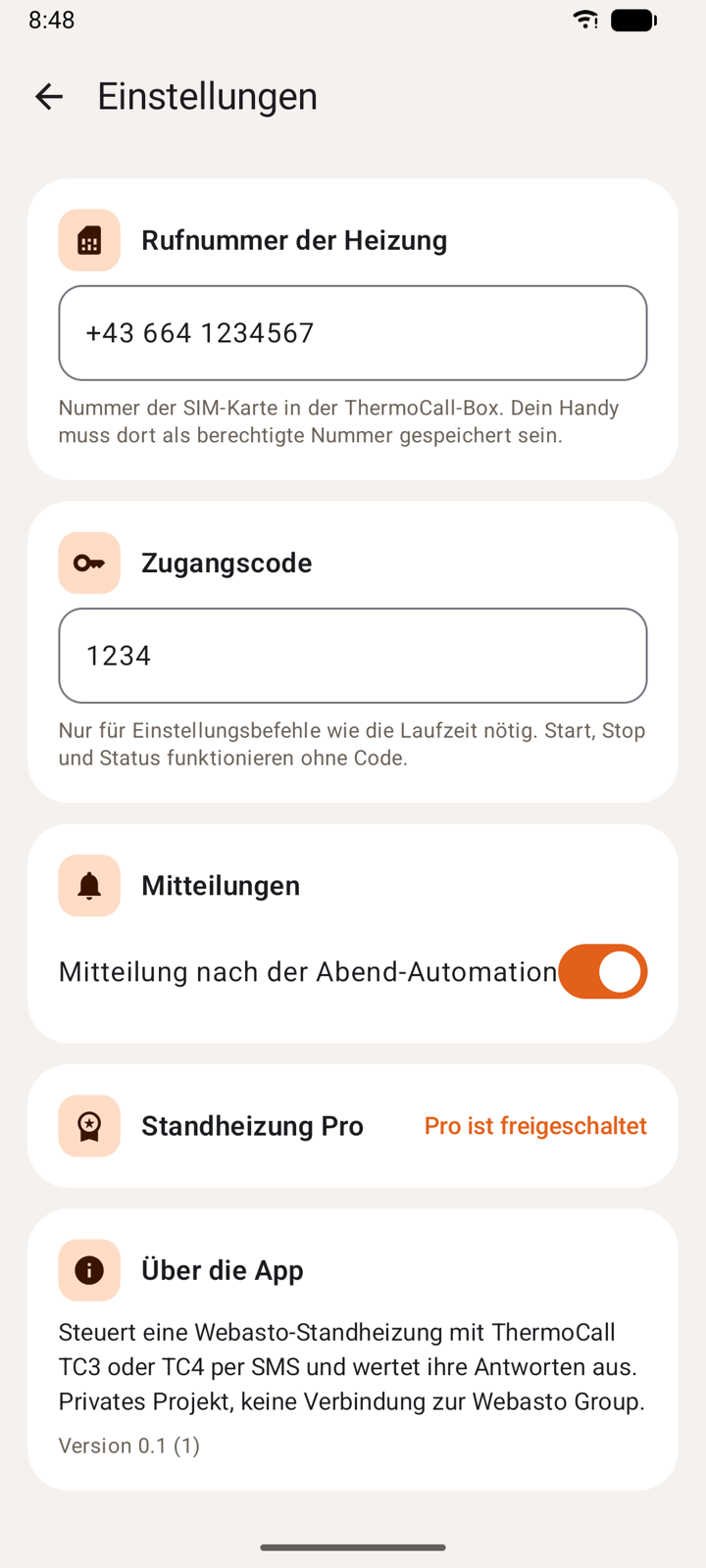 Einstellungen