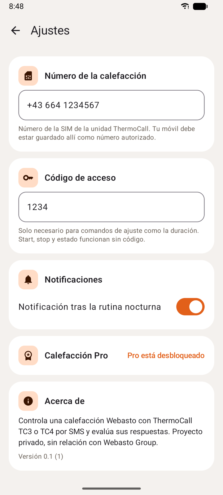 Ajustes