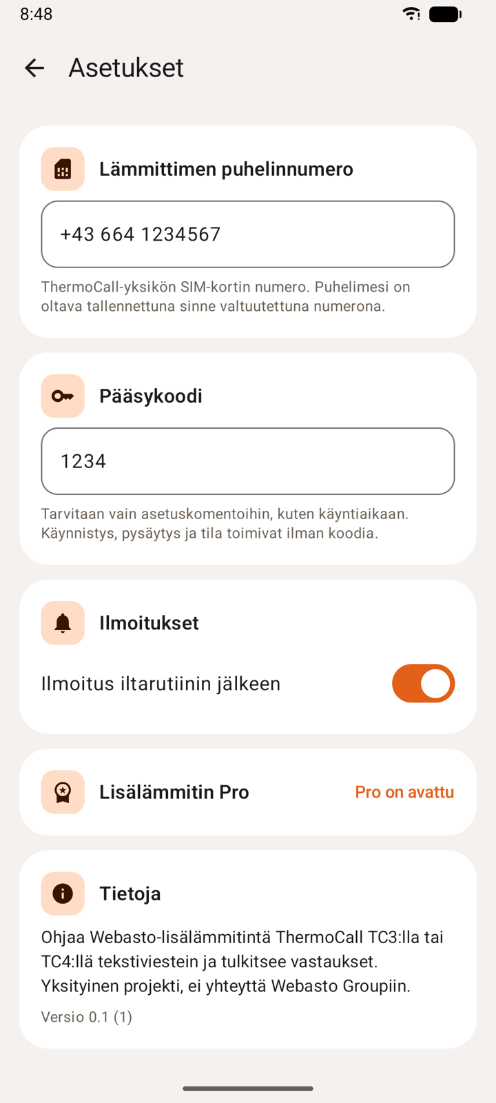 Asetukset