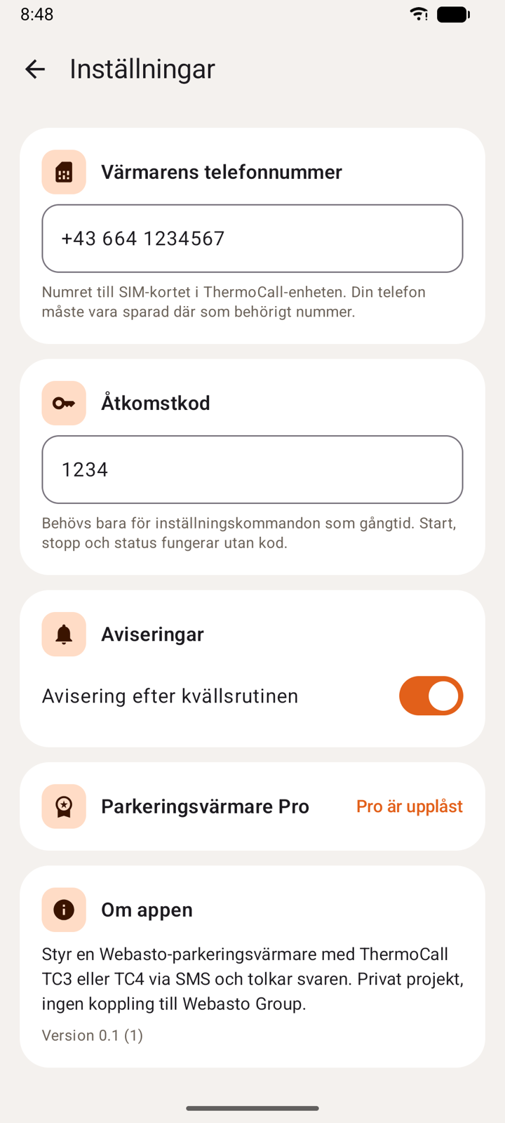 Inställningar
