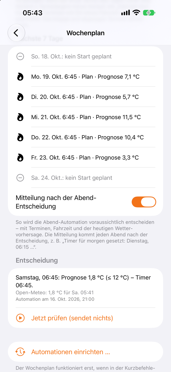 Vorschau 7 Tage