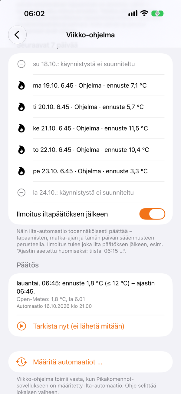 Seuraavat 7 päivää
