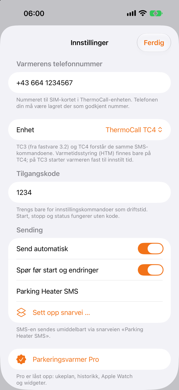 Innstillinger