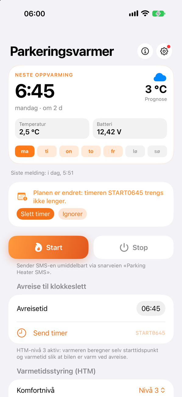 Neste oppvarming