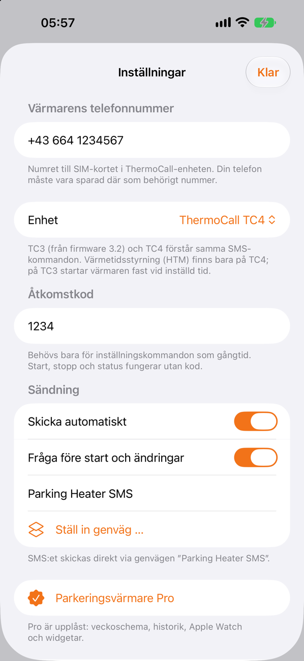 Inställningar